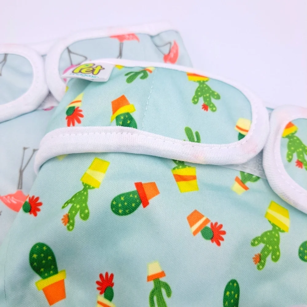 Pet Magasin Super Absorbent Reusable Washable Dog Diapers- Size Med